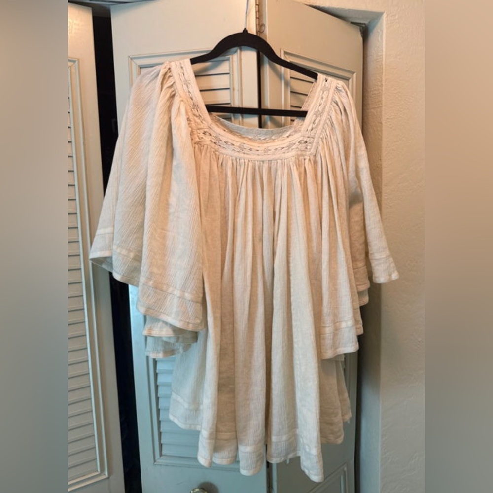 The Hippie Shake Desert Angel 1970s Retro Vintage Blouse Dress Top